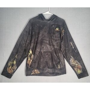 Mossy Oak Hoodie Men's Medium Multicolor Camo Polyester Pullover Hunting